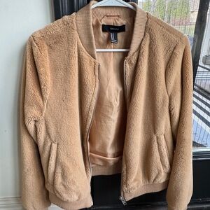Forever 21 Camel Teddy Jacket